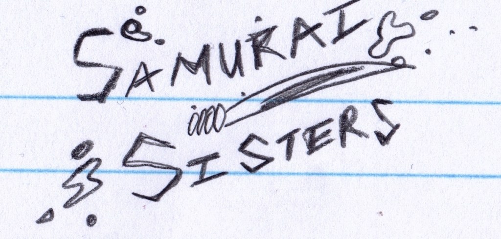 Samurai Sisters Women Empowerment Tshirt Design Concept