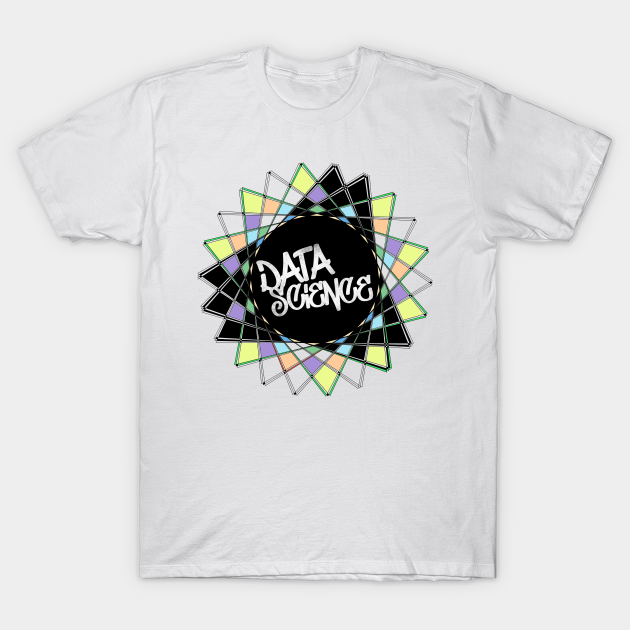Data Science Graffiti | Abstract Geometric Street Art Black T-Shirt, data science, data, data nerd, data analytics, computer science, computer programming, software engineer, big data, artificial intelligence, machine learning, artverse, tanzelle oberholster, teepublic