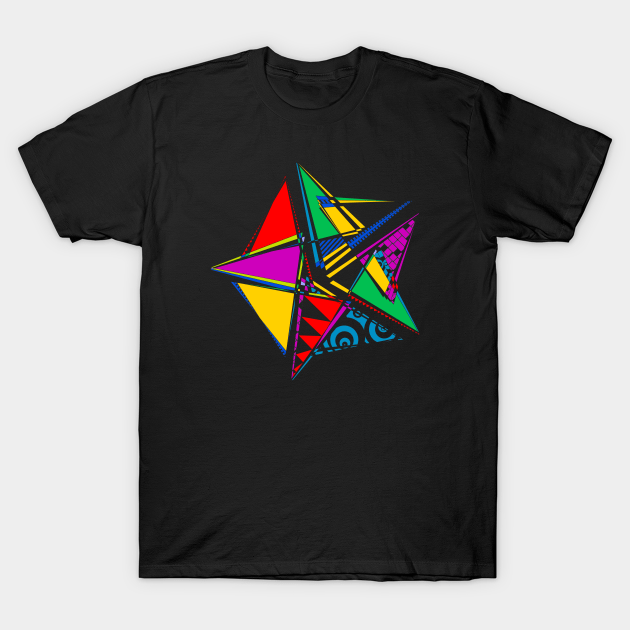 Data Art Maurer Rose | Abstract Funky Geometric Star Black T-Shirt, data science, data, data nerd, data analytics, computer science, computer programming, software engineer, big data, artificial intelligence, machine learning, artverse, tanzelle oberholster, teepublic